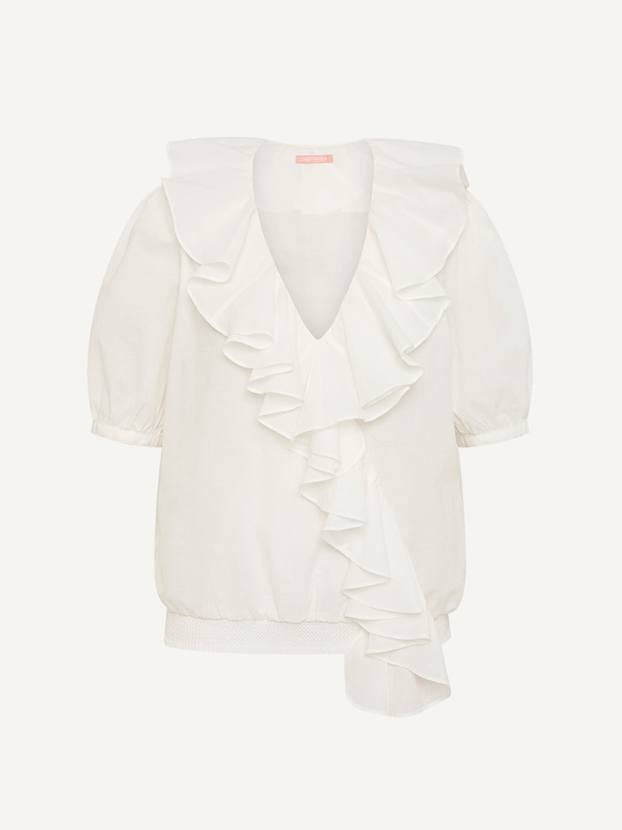 Keep Your Edges Soft Short-Sleeve Blouse