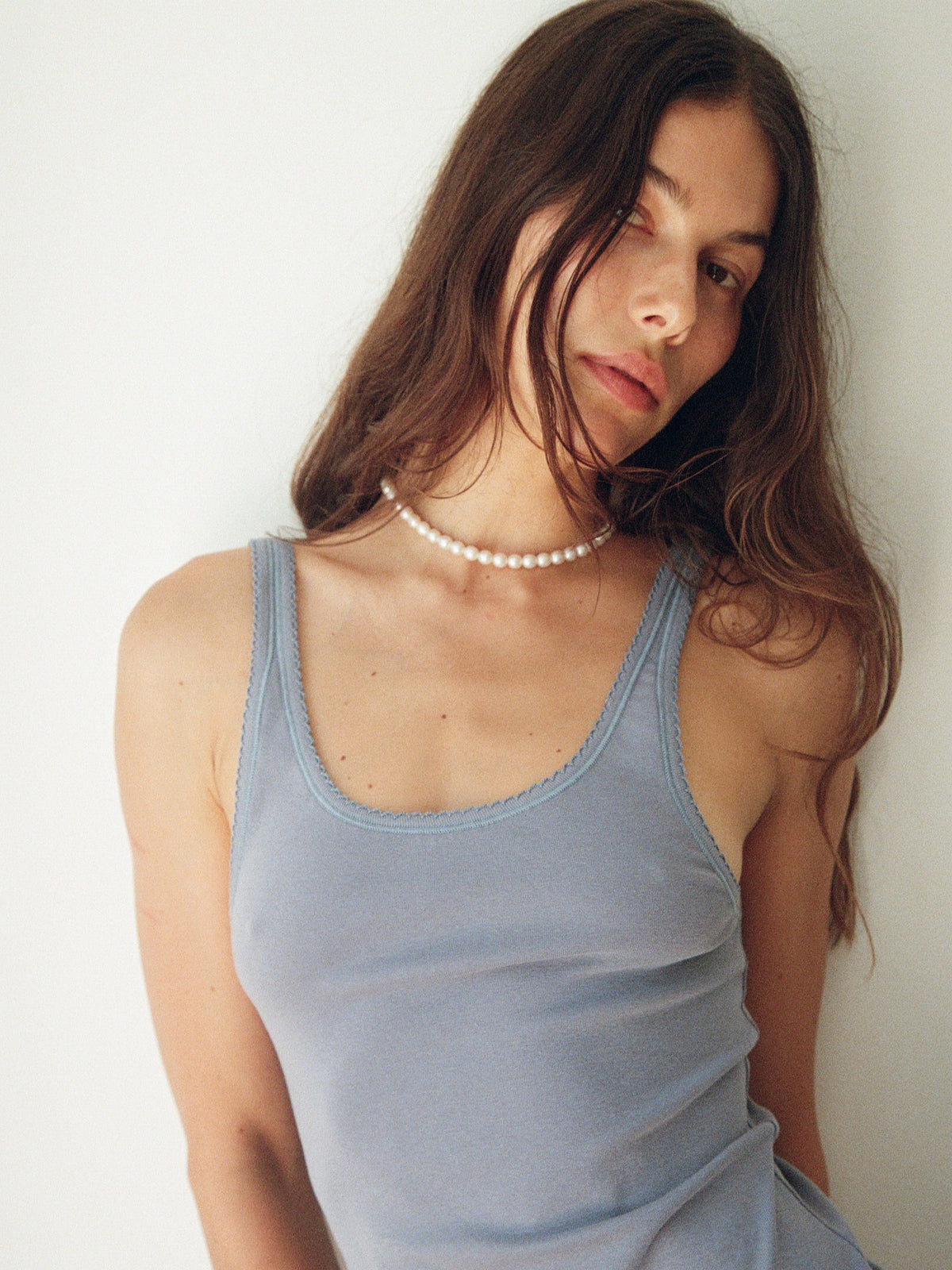 Scallop Edge Singlet Dress