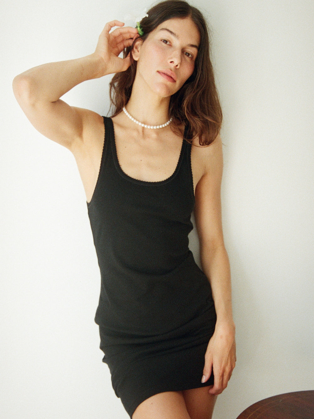Scallop Edge Singlet Dress
