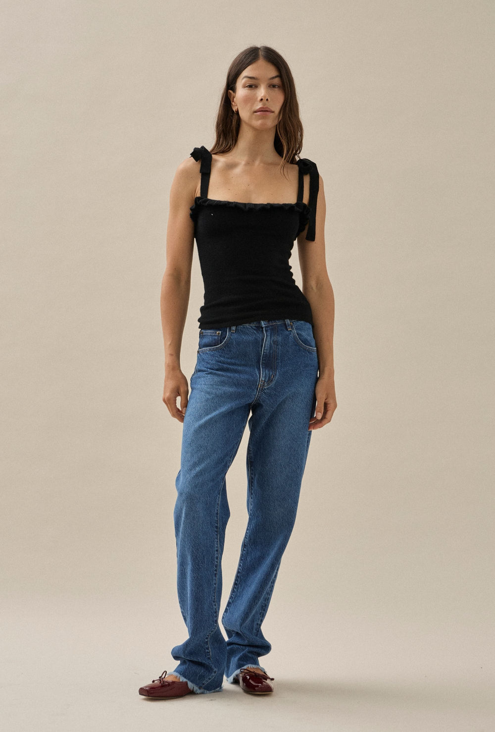 Knit Ruffle Singlet
