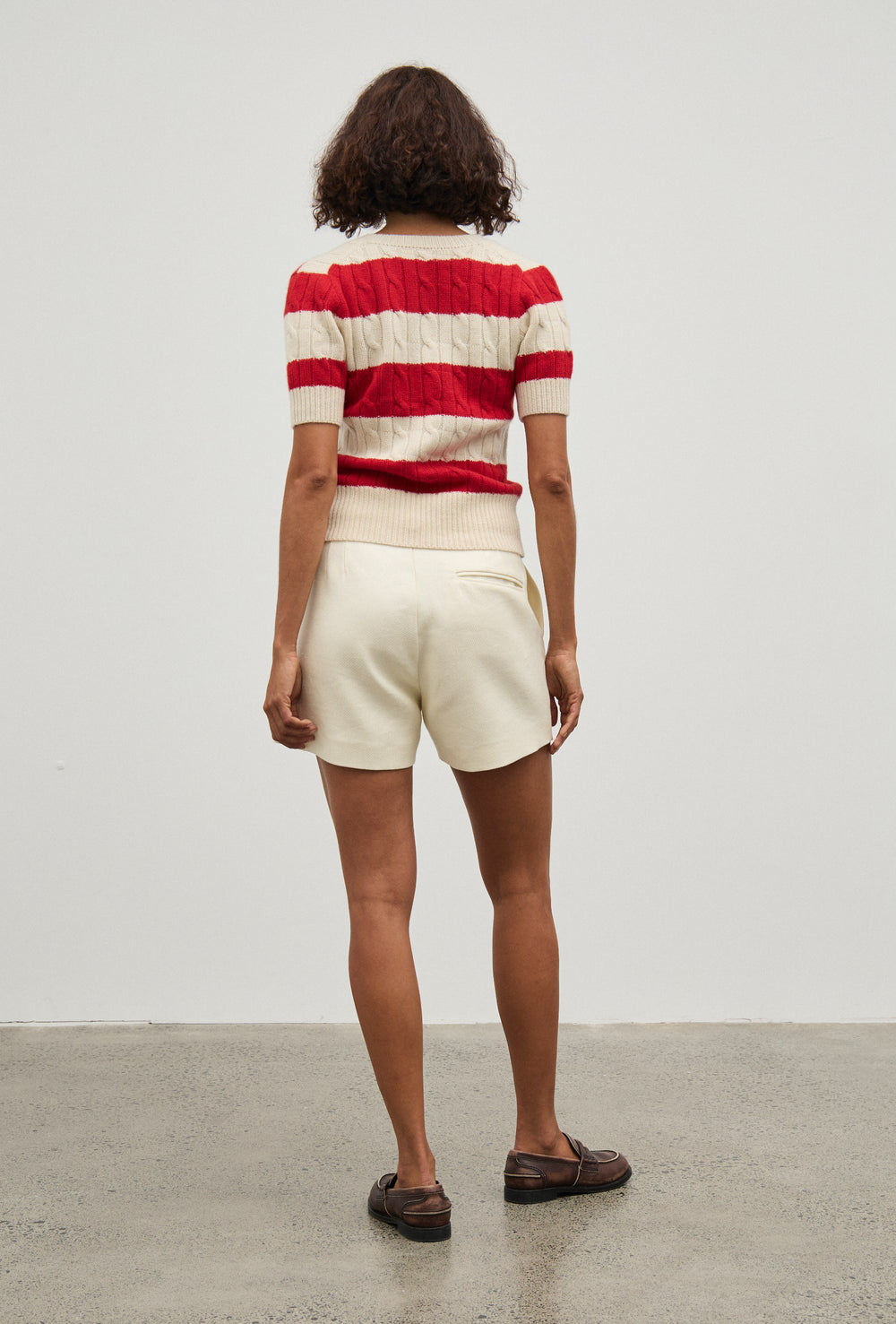 Bobbi Boyfriend Short Ivory