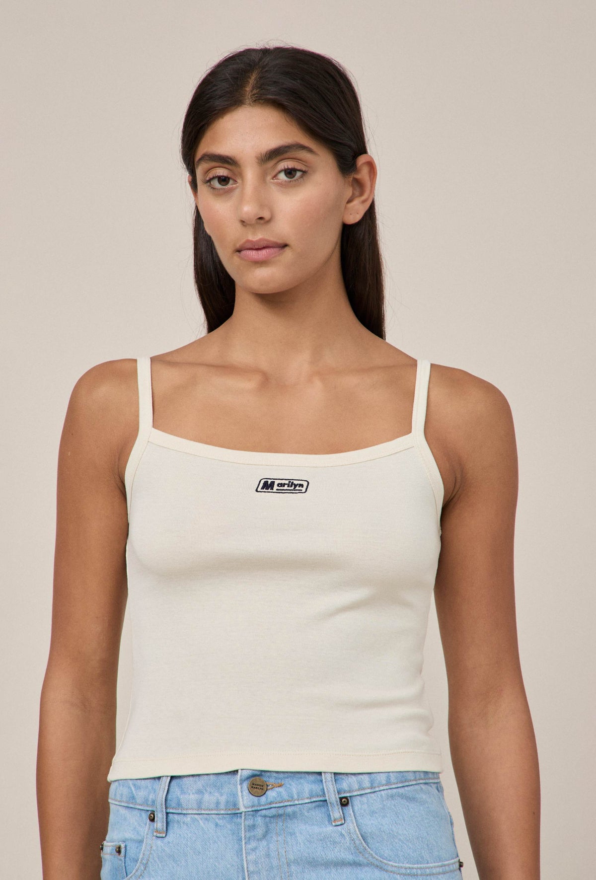 Marilyn Singlet Bone