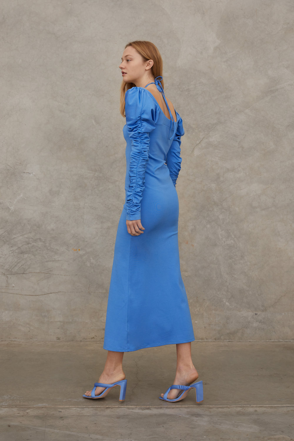 Halter Ego Dress Azure