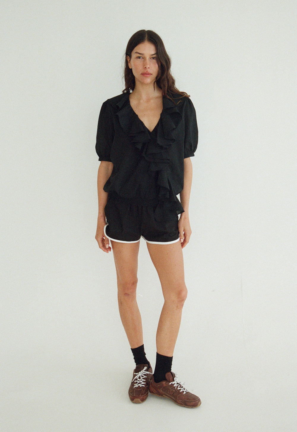 Keep Your Edges Soft Short-Sleeve Blouse